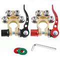 Cosses de batterie à dégagement rapide à 4 broches pour voitures, camions et caravanes 12 V/24 V - Lot de 2