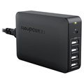 Chargeur Rapide 4xUSB & USB-C RAVPower RP-PC059 - 60W - Noir