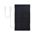 RH-P09 : panneau solaire monocristallin en ETFE 5V, 2W pour le camping - Indice de protection IP65, avec câble Lightning et USB-C