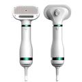 RK51 Sèche-cheveux 2-en-1 avec brosse à lisser - Blanc