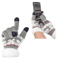 Gants d'Hiver Tactiles Universel Motif Renne