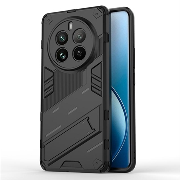 Coque Hybride Realme 12 Pro/12 Pro+ avec Béquille - Série Armor - Noire