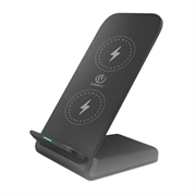 Rebeltec W210 High Speed Qi Wireless Charger Stand 15W - Noir
