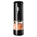 Moulin à épices électrique rechargeable avec réglage de la finesse de mouture