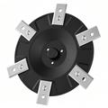 Disque de coupe de rechange à 6 lames pour tondeuse robotisée Mammotion YUKA 1500/2000/3000