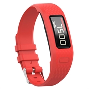 Bracelet en Silicone de Rechange Garmin Vivofit 1/2 avec Cadre Intégré - Rouge