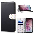 Étui Portefeuille Samsung Galaxy Note10+ Retro Polka Dot