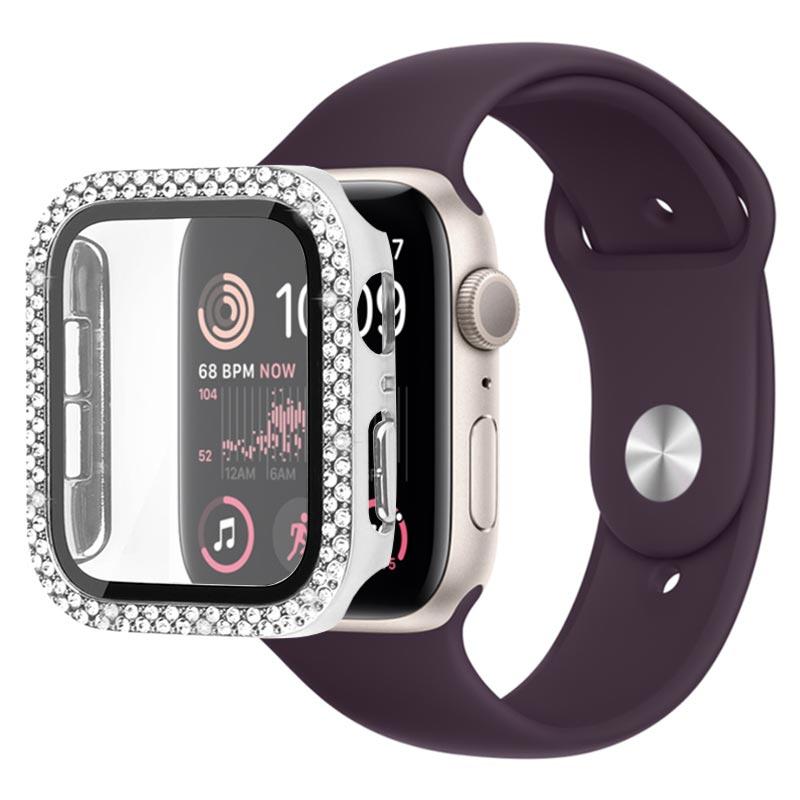 Coque Apple Watch SE (2022)/SE/6/5/4 en Décorative Strass avec Protecteur  d'écran - 40mm