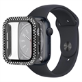 Coque Apple Watch Series 9/8/7 en Décorative Strass avec Protecteur d'écran - 41mm - Noire