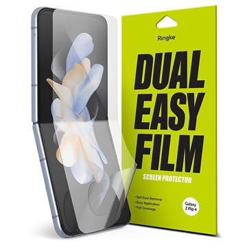 Protecteur d\'Écran Samsung Galaxy Z Flip4 Ringke Dual Easy Film - 2 Pièces