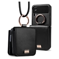 Etui en Cuir Samsung Galaxy Z Flip4 Ringke Folio Signature - Noir