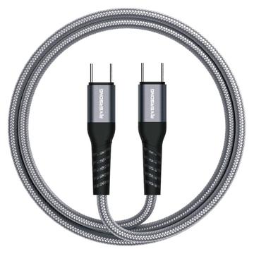 Riversong Hercules 06 Câble USB-C tressé en nylon - 1m/100W - Gris