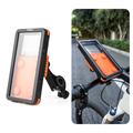 Support magnétique étanche Rockbros pour téléphone pour vélo et vélo électrique - 4.7"-6.9" - Orange