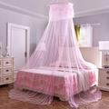 Moustiquaire ronde à dôme pour lit de 1.8m - Rose