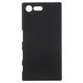 Coque Rigide Caoutchoutée pour Sony Xperia X Compact - Noire