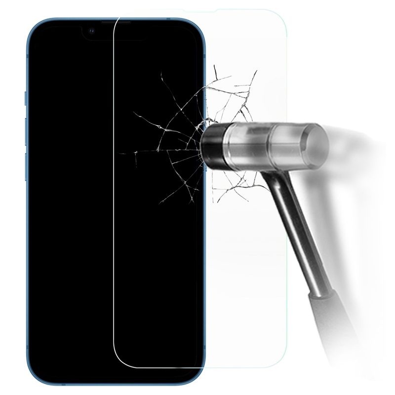 Protecteur d'Écran iPhone 13 Pro Max/14 Plus en Verre Trempé Rurihai Full  Cover - Bord Noir