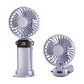 Mini-ventilateur portable pliable S1 avec écran LED et 5 vitesses - Violet