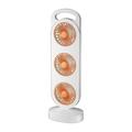 Ventilateur de bureau S16 à 3 pales, 3 vitesses, batterie de 1200mAh - Orange