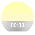 Réveil de chevet SH08 avec lampe LED aux couleurs d'ambiance, bruit blanc et radio FM
