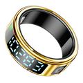 SR08 Smart Ring avec affichage numérique - Taille : 19mm - Or brillant