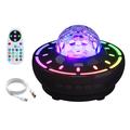 SSL001-C Lampe projecteur d'étoiles portable et haut-parleur Bluetooth - Noir