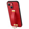 Coque Hybride iPhone 14 Plus Sulada Fashion avec Sangle - Rouge