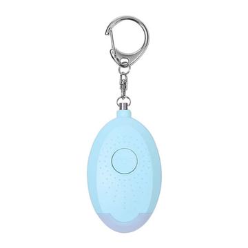 Porte-clés d\'alarme personnelle Safe Sound 130db Alarme d\'autodéfense Lampe de poche d\'urgence - Bleu