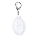 Porte-clés d'alarme personnelle Safe Sound 130db Alarme d'autodéfense Lampe de poche d'urgence - Blanc