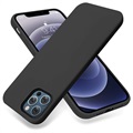 Coque iPhone 13 Pro en Silicone Liquide Premium - Noir