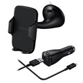 Samsung Support Voiture EE-V200 & Chargeur Rapide EP-LN915 (avec Câble USB-C)
