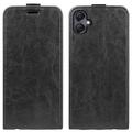 Étui à Rabat Vertical Samsung Galaxy A06 avec Porte-Cartes - Noir