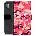 Étui Portefeuille Premium Samsung Galaxy A10 - Camouflage Rose