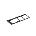 Logement Carte SIM et Micro SD GH98-46124A pour Samsung Galaxy A12 - Noir