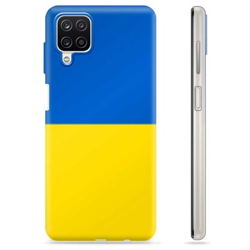 Coque Samsung Galaxy A12 en TPU Drapeau Ukraine - Jaune et bleu clair