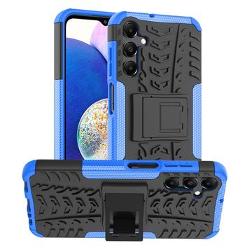 Coque Hybride Samsung Galaxy A15 Antidérapante avec Béquille - Bleue / Noire