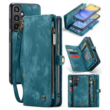 Étui Portefeuille Samsung Galaxy A15 Multifonctionnel 2-en-1 Caseme 008 - Bleu