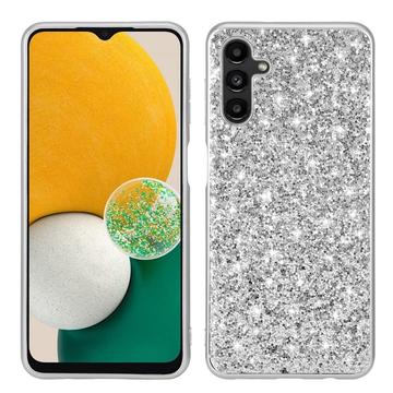 Coque Hybride Samsung Galaxy A15 - Série Glitter - Argenté