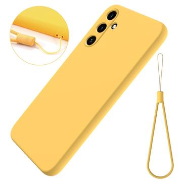 Coque Samsung Galaxy A15 en Silicone Liquide - Jaune