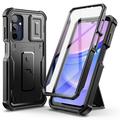 Samsung Galaxy A15 Tech-Protect Kevlar Cam+ Etui - Protecteur d'écran, Protecteur d'appareil photo, Kickstand - Noir