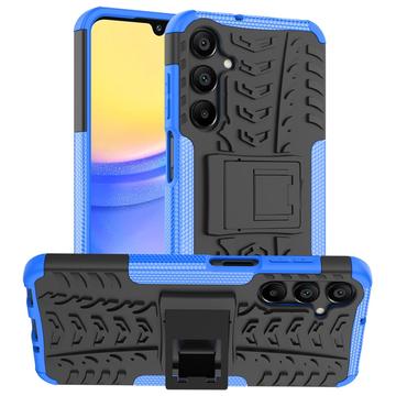 Coque Hybride Samsung Galaxy A16 Antidérapante avec Béquille - Bleue / Noire