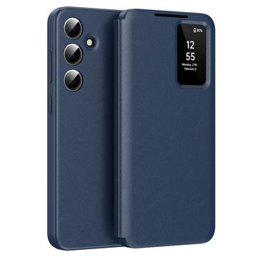 Étui à rabat Samsung Galaxy A16 Smart Clear View avec fente pour carte - Saphir