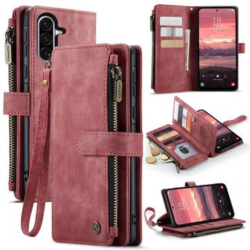 Étui Portefeuille Samsung Galaxy A17 Multifonctionnel Caseme C30 - Rouge