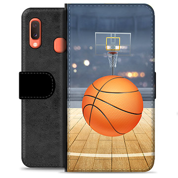 Étui Portefeuille Premium Samsung Galaxy A20e - Basket-ball