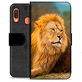 Étui Portefeuille Premium Samsung Galaxy A20e - Lion