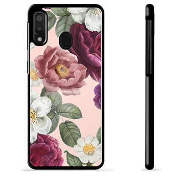 Coque de Protection Samsung Galaxy A20e - Fleurs Romantiques