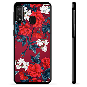 Coque de Protection Samsung Galaxy A20e - Fleurs Vintage