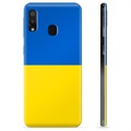 Samsung Galaxy A20e TPU Hülle Ukrainische Flagge - Gelb und Lichtblau