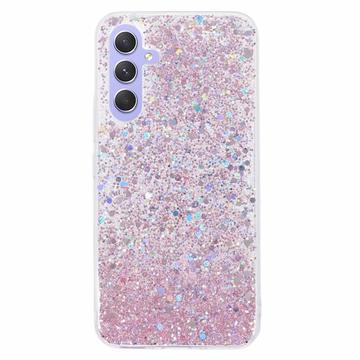 Coque Samsung Galaxy A34 5G en TPU Glitter Flakes