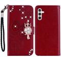 Etui Samsung Galaxy A35 Owl Rhinestone