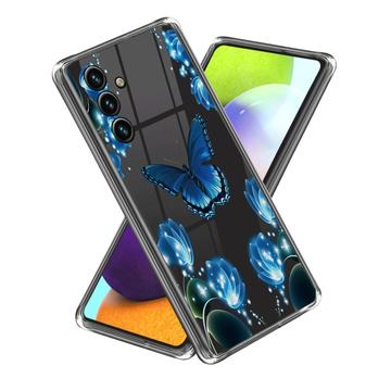 Coque Samsung Galaxy A35 en TPU Stylish Ultra Fin - Papillon et Fleurs